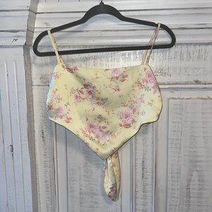 Forever 21 Yellow floral top